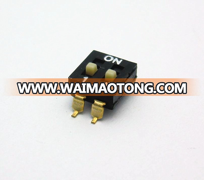 High quality 2 way smd tube packing dip switch