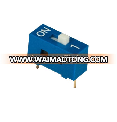 1 position 2 pin micro Dip switch with UL94V0 level