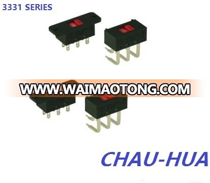 RoHS approved side pin silde switch 3331 series from China